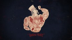 USA artwork Uncle Sam top hat flexing