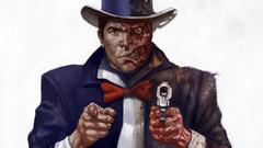 USA Uncle Sam two-face