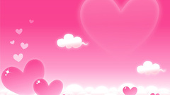 Valetine cartoon pink Hearts