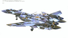 Valkyrie cutaway jets fighter