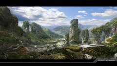 Valleys rice paradise panorama