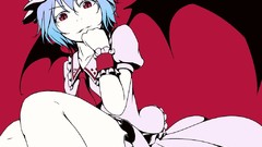 Vampire red background slit