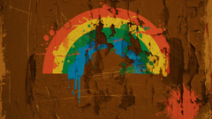 Vector rainbow nature