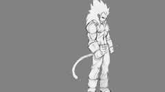 Vegeta character illustration Simple