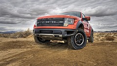 Vehicles desert road sand road Ford Raptor