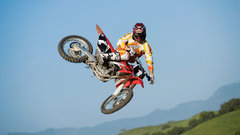 Vehicles motorbikes mid air