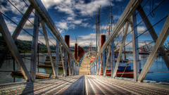 Vehicles port Sea Landscapes