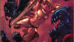 Venom comics superheroes Avengers comics Valkyrie (Marvel)