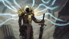 video games diablo iii tyrael fantasy art digital art PC gaming