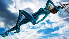 video games digital art futuristic Women boobs long hair heels