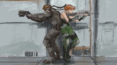 Video games metal gear solid solid snake meryl silverburgh