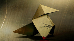 Video games origami rain