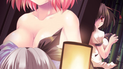 Video games touhou cleavage