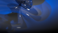 View abstract blue blender