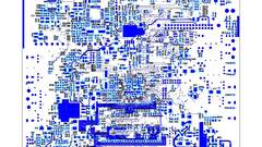 View bottom player PCB outline layer DVD main