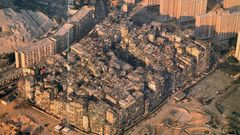 View from high aerial Above kowloon Resolution