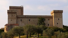 View panorama Italy Castles italia Medieval Narni