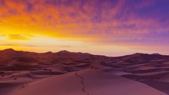 View Sahara Desert sand dunes