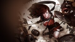 Vindictus video games fantasy girl redhead PC gaming fantasy art