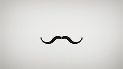 Vintage copyright minimalistic moustache