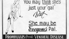 Vintage medical advertisement monochrome