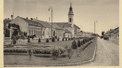 Vintage monochrome hungary historic 1942 Székesfehérvár