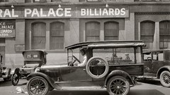 Vintage monochrome USA historic old photography