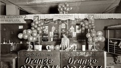 Vintage monochrome USA soda historic