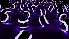 Violet marbles digital art