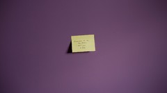 Violet Sticker minimalistic post it note