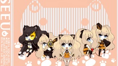 Vocaloid black rock shooter black hair nekomimi love is war 