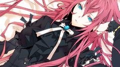 Vocaloid dress blue eyes