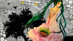 Vocaloid hatsune miku green