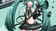 Vocaloid hatsune miku twintails