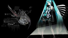 Vocaloid hatsune miku twintails