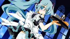 Vocaloid hatsune miku waitress