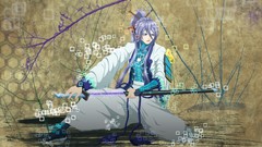 Vocaloid long hair purple