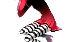 Vocaloid Simple Background striped legwear Cul