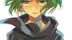 Vocaloid tears green eyes