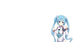 Vocaloid white hatsune miku