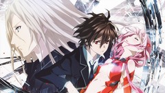 Void tie navel red eyes jackets blondes pink hair long hair 