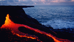 Volcanoes lava