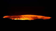 Volcanoes lava eruption