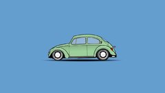 Volkswagen beetle Simple Background