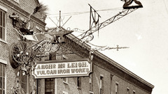 Vulcan iron works sign
