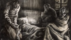 Waiting sick creepy artwork Santiago Caruso