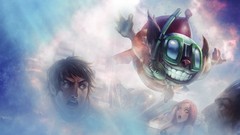 Wall clouds League of Legends soft light ziggs swimming pools