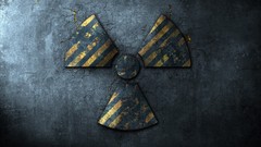 Wall dark sign abstract radiation signs Nuclear radiation symbol