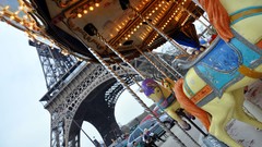 Wall Eiffel Tower carousel