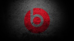 Wall red logos monster beat letter bee